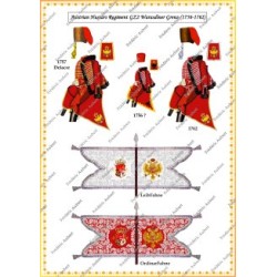 Austria - Hussars - Uniforms & Guidons 1756-1763