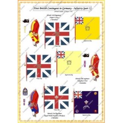 Contingents Britanniques en Allemagne - Uniformes & Drapeaux 1758-1762