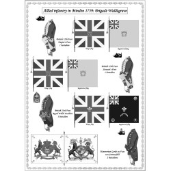 Minden - Allied Army: Uniforms and Flags