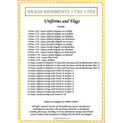 Saxe - Armée Complète - Uniformes et Drapeaux 1756-1762