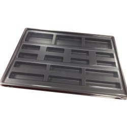 5 Black countertrays with...