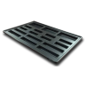 5 Black countertrays with transparent lid for 15mm counters