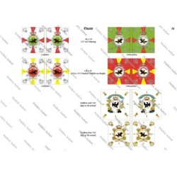 Prussian Army - Infantry: Flags to Print (19 plates)