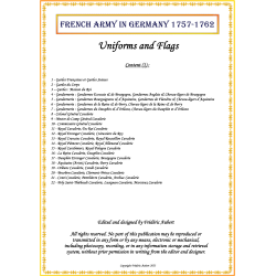 French Army in Germany "Cavalry"- Uniforms and Flags 1757-1762