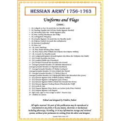 Armée de Hesse-Cassel - Uniformes & Drapeaux 1756-1763