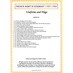 Armée Française en Allemagne "Infanterie" - Uniformes & Drapeaux 1757-1762