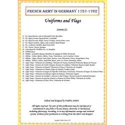French Army in Germany "Infantry" - Uniforms and Flags 1757-1762