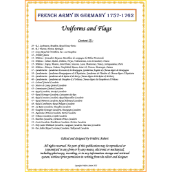 French Army in Germany - Uniforms and Flags 1757-1762