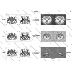 Hanoverian Army: Flags to Print (17 plates)