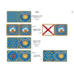 French Army in Germany: Flags to Print (56 plates)