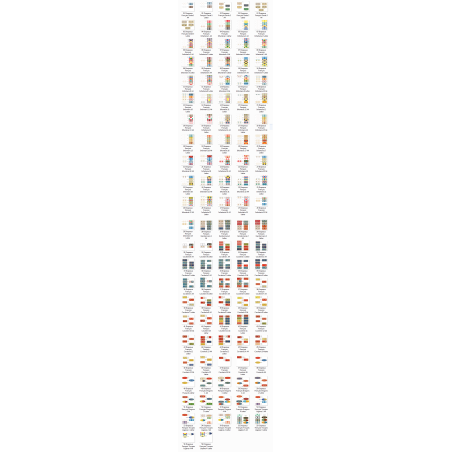 Armée Française en Allemagne: Drapeaux à Imprimer (56 planches)