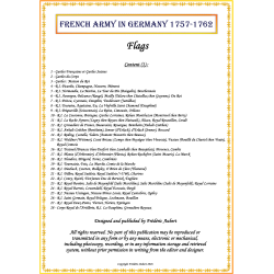 Armée Française en Allemagne: Drapeaux à Imprimer (56 planches)