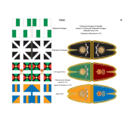 French Army - Cavalry + Light troops: Flags to Print (28 plates)